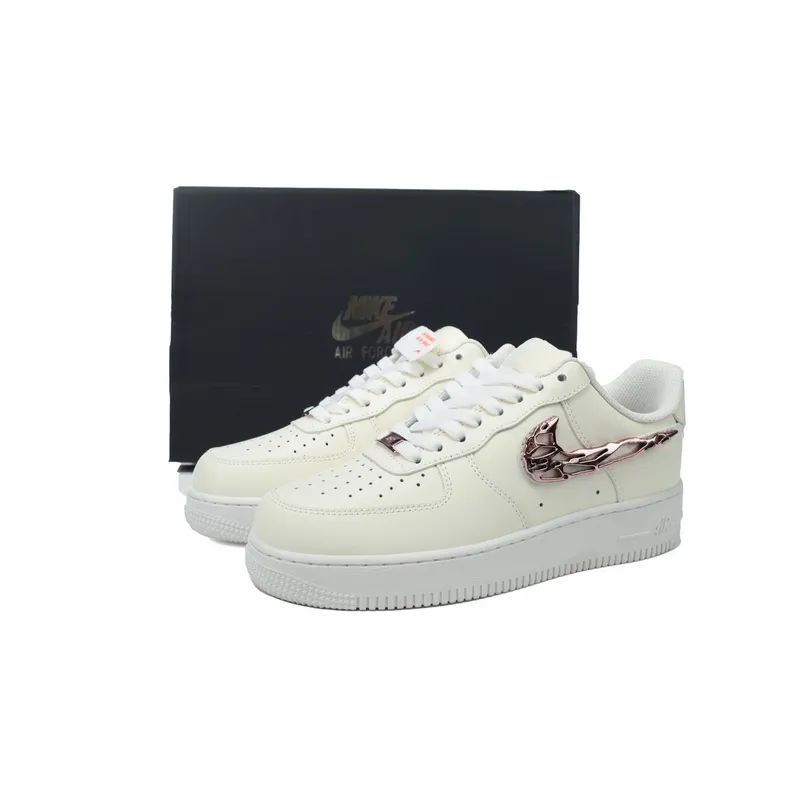 KJ Nike Air Force 1 '07 LX 'Molten Metal Swoosh Pack - Pink'