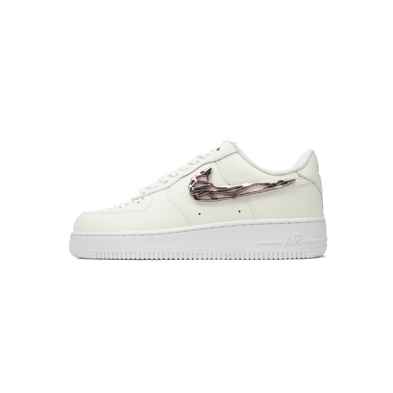 KJ Nike Air Force 1 '07 LX 'Molten Metal Swoosh Pack - Pink'