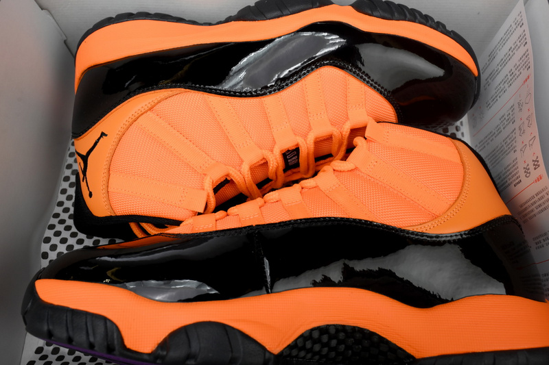 XH Air Jordan 11 Retro "Black Orange”