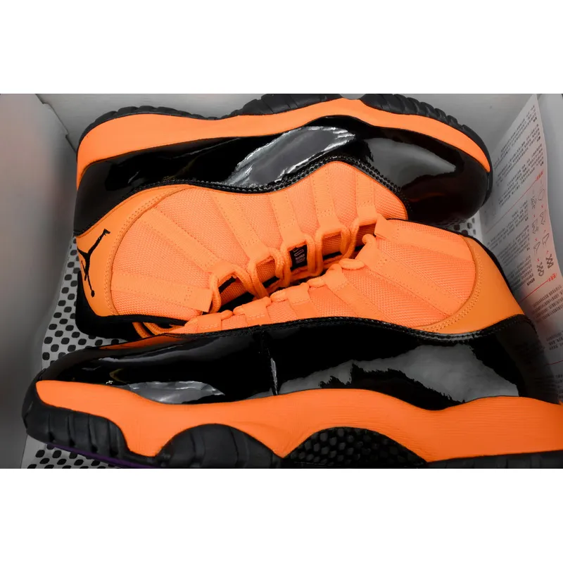 XH Air Jordan 11 Retro "Black Orange”