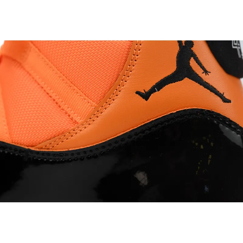 XH Air Jordan 11 Retro "Black Orange”