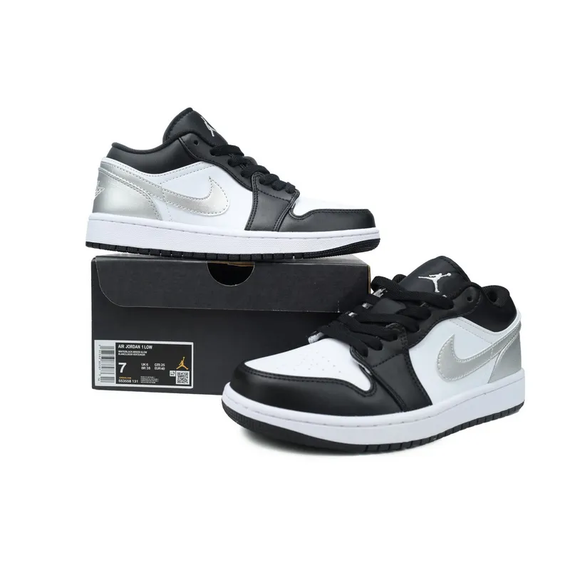 XH Air Jordan 1 Low Black Silver