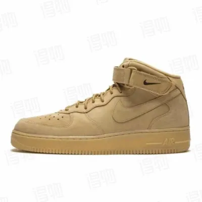 KJ Nike Air Force 1 Mid '07 PRM QS 'Flax' 01