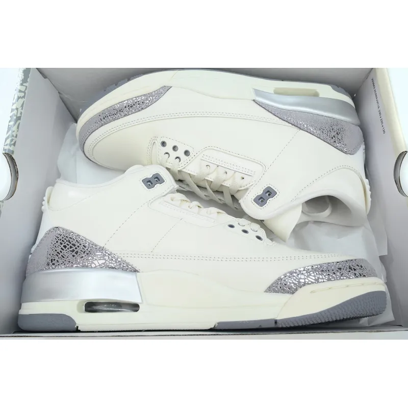 BS Air Jordan 3 Retro 'Sail Metallic Silver'