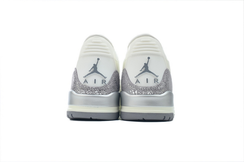 BS Air Jordan 3 Retro 'Sail Metallic Silver'