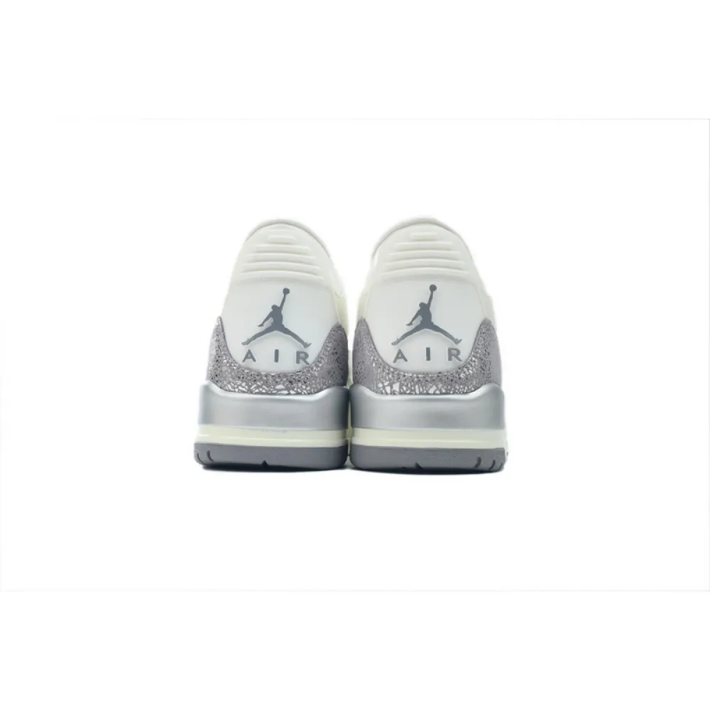 BS Air Jordan 3 Retro 'Sail Metallic Silver'