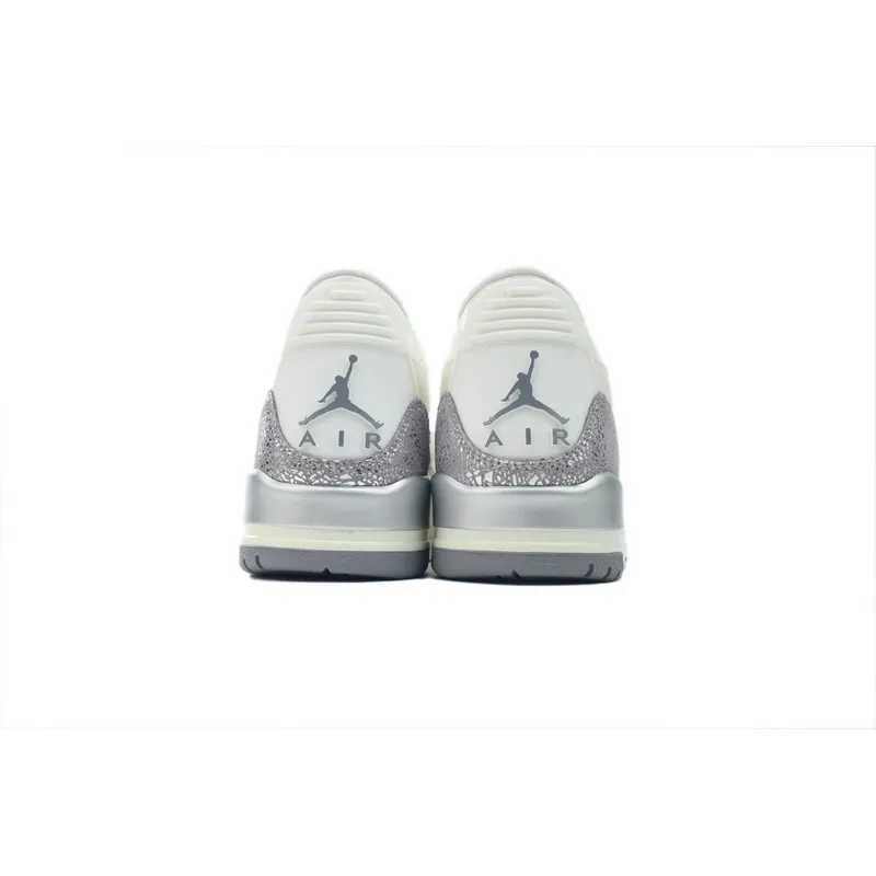 BS Air Jordan 3 Retro 'Sail Metallic Silver'