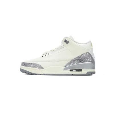 BS Air Jordan 3 Retro 'Sail Metallic Silver' 01