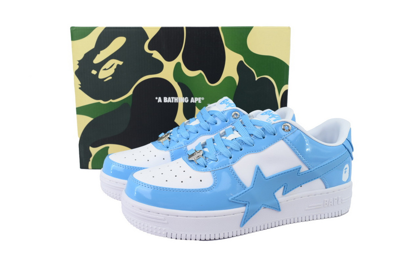 A BATHING APE Bape STA white blue