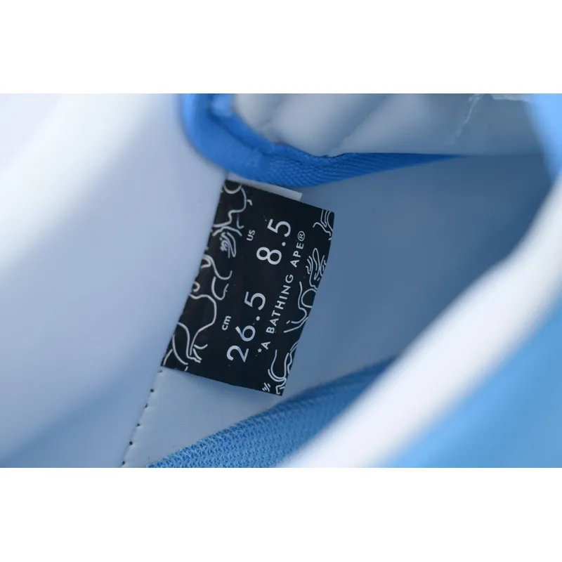 A BATHING APE Bape STA white blue