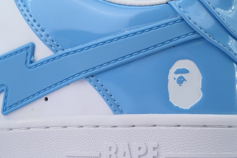 A BATHING APE Bape STA white blue