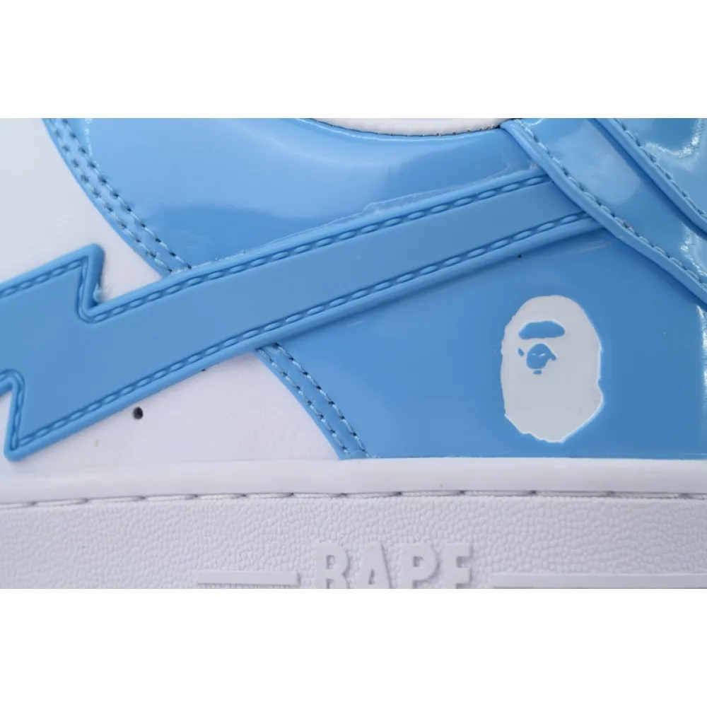 A BATHING APE Bape STA white blue