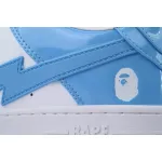 A BATHING APE Bape STA white blue