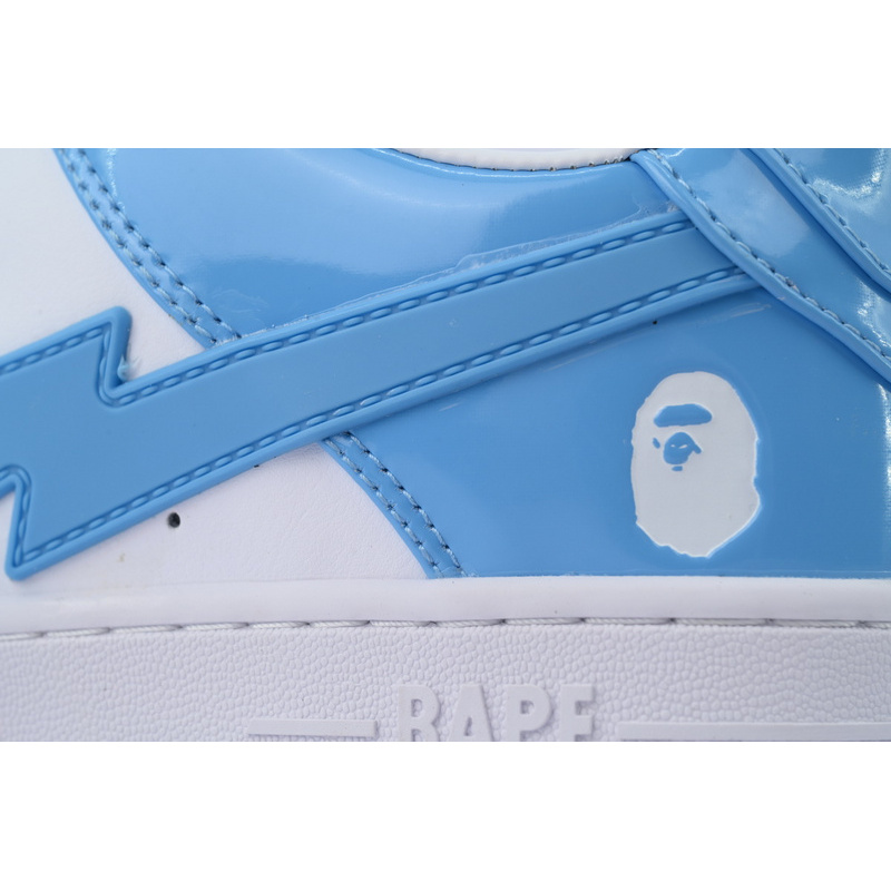 A BATHING APE Bape STA white blue