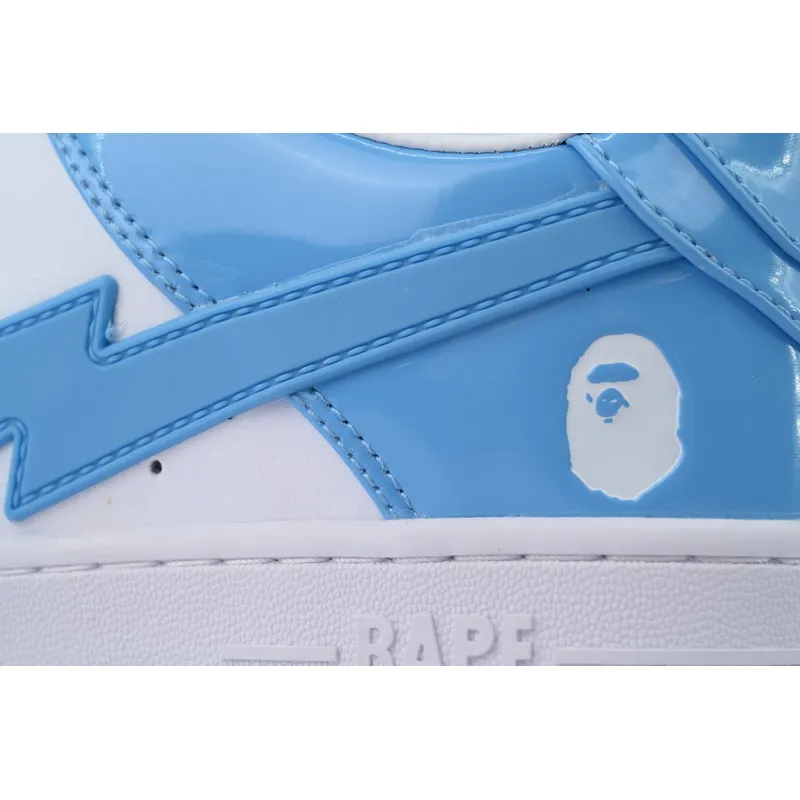 A BATHING APE Bape STA white blue