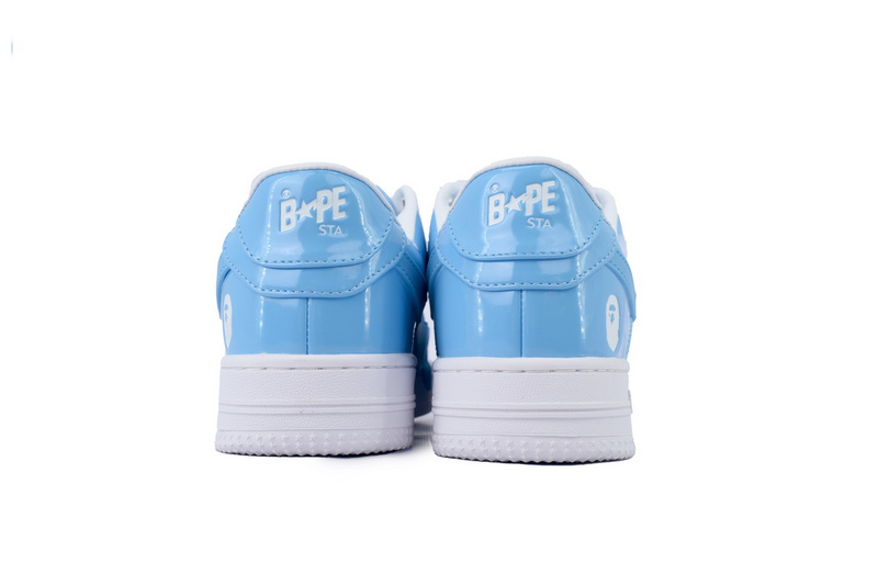 A BATHING APE Bape STA white blue