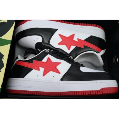 A BATHING APE Bape STA  white black red 02