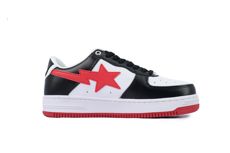A BATHING APE Bape STA  white black red