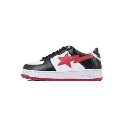 A BATHING APE Bape STA  white black red 01