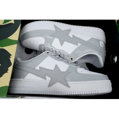 A BATHING APE Bape STA white gray 02