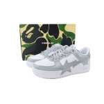 A BATHING APE Bape STA white gray