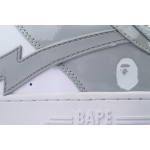 A BATHING APE Bape STA white gray