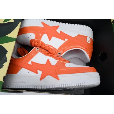 A BATHING APE Bape STA White Orange 02
