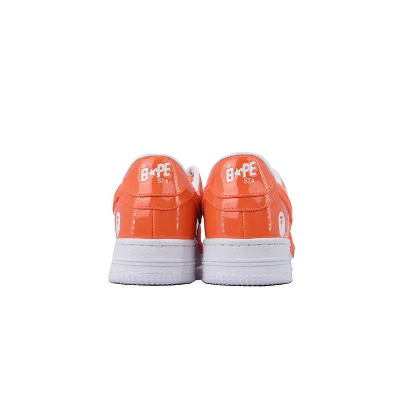 A BATHING APE Bape STA White Orange