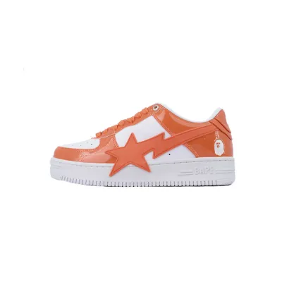 A BATHING APE Bape STA White Orange 01