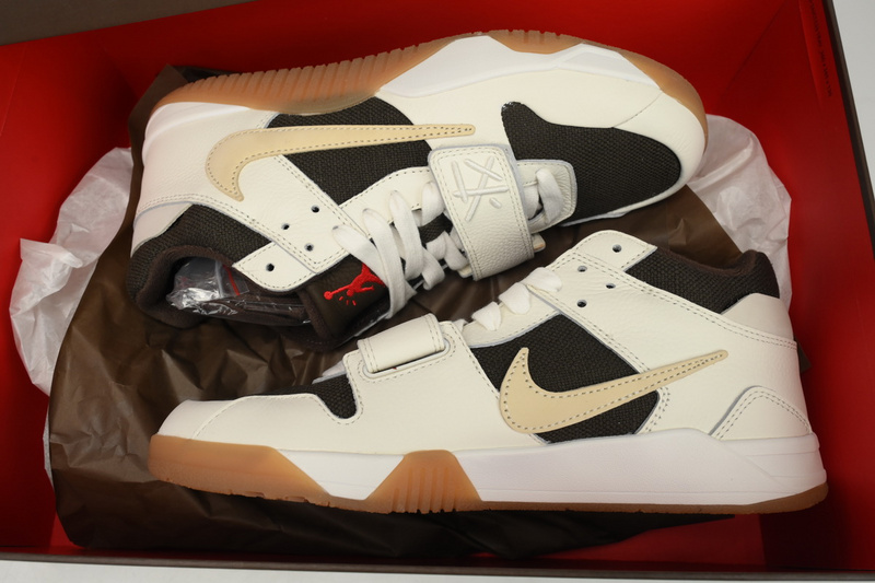 Travis Scott × Nike Jordan Jumpman Jack TR White Brown
