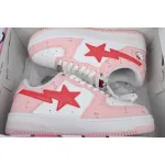 A BATHING APE Bape STA White Pink
