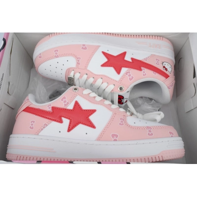 A BATHING APE Bape STA White Pink 02