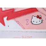 A BATHING APE Bape STA White Pink
