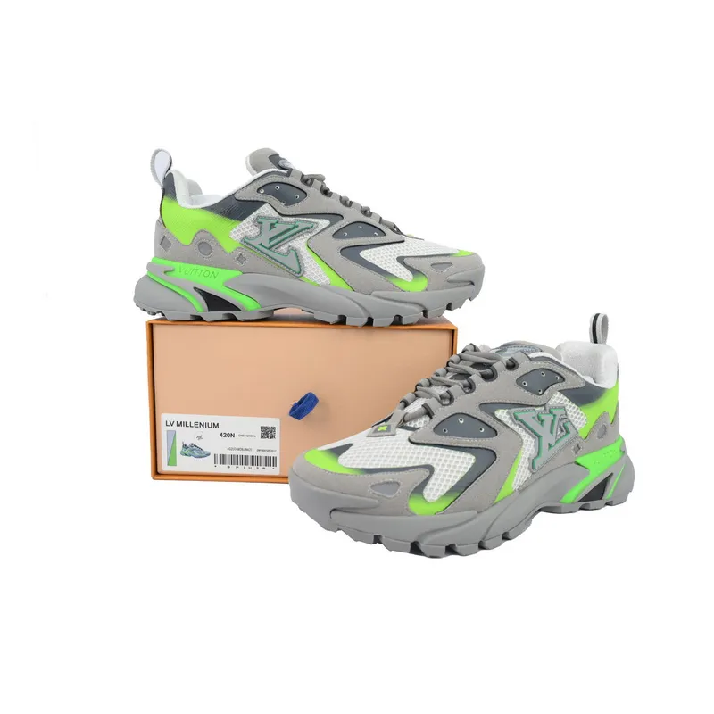 Louis Vuitton Run Tatic Grayish Green