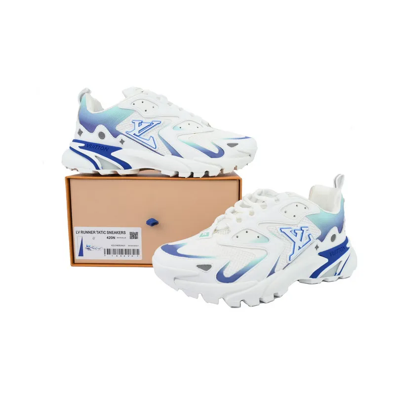 Louis Vuitton Run Tatic White Blue