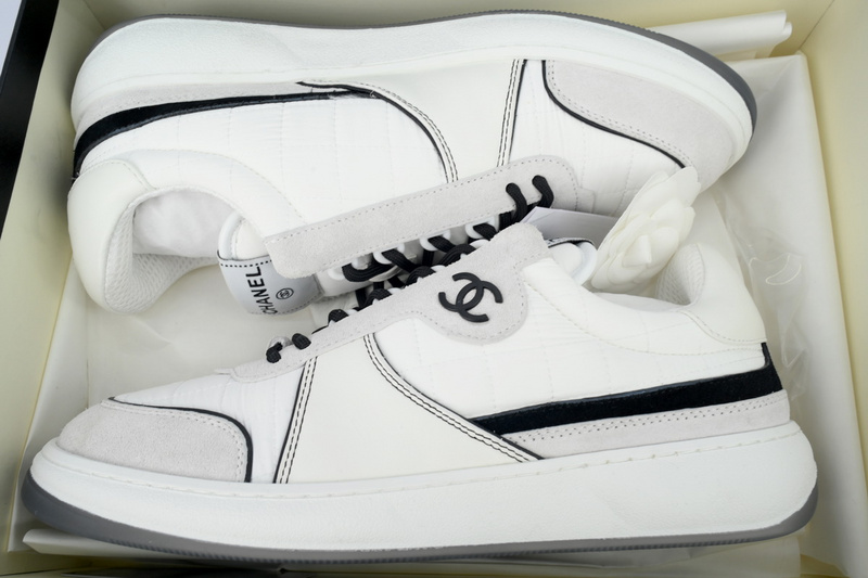 Chanel White With Black Lines