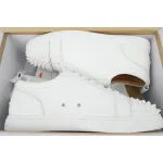 Christian Louboutin Louis Junior Spikes White
