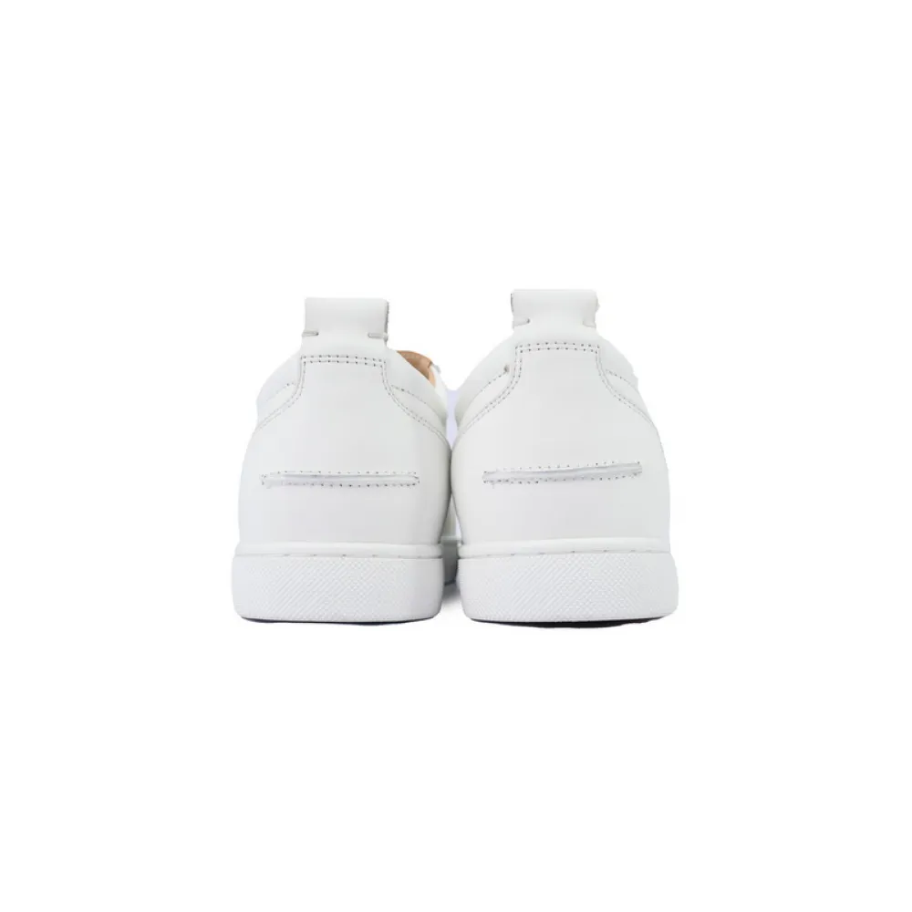 Christian Louboutin Louis Junior Spikes White