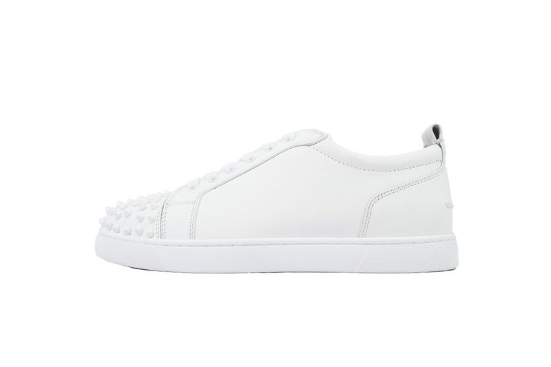 Christian Louboutin Louis Junior Spikes White
