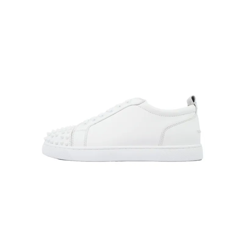 Christian Louboutin Louis Junior Spikes White