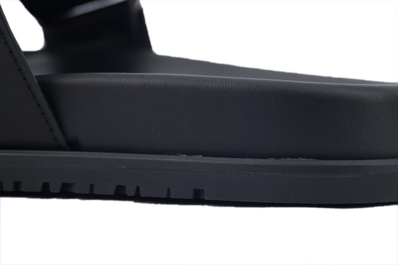 Hermes Slippers Black