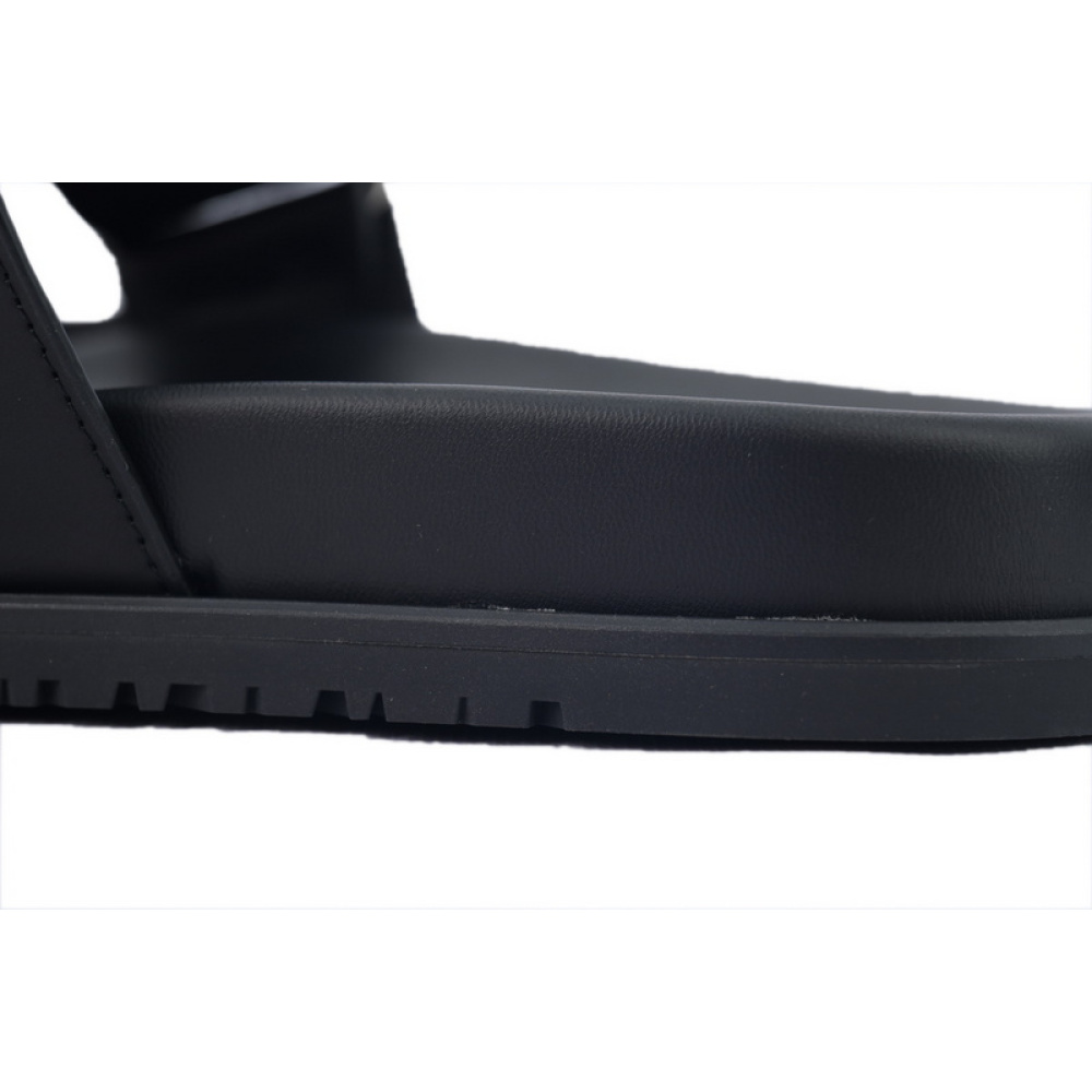 Hermes Slippers Black