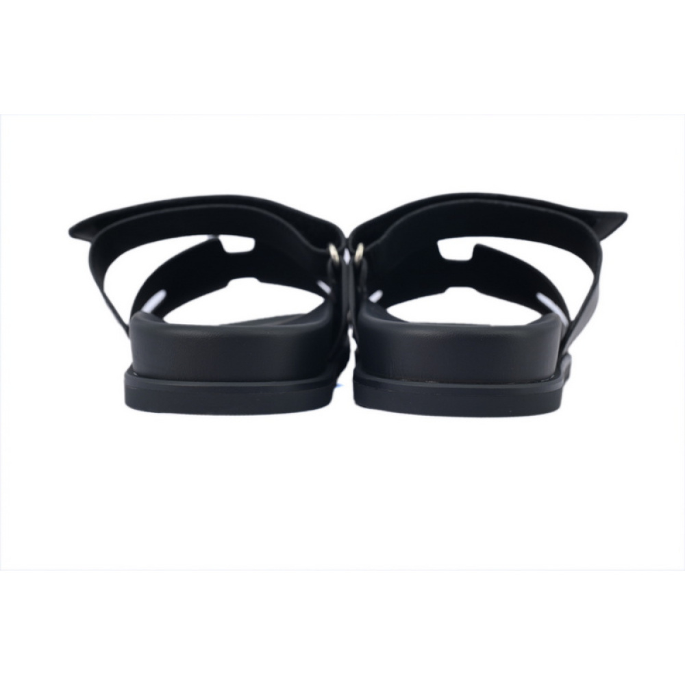Hermes Slippers Black