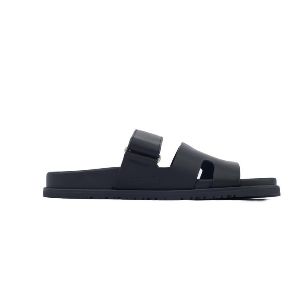 Hermes Slippers Black