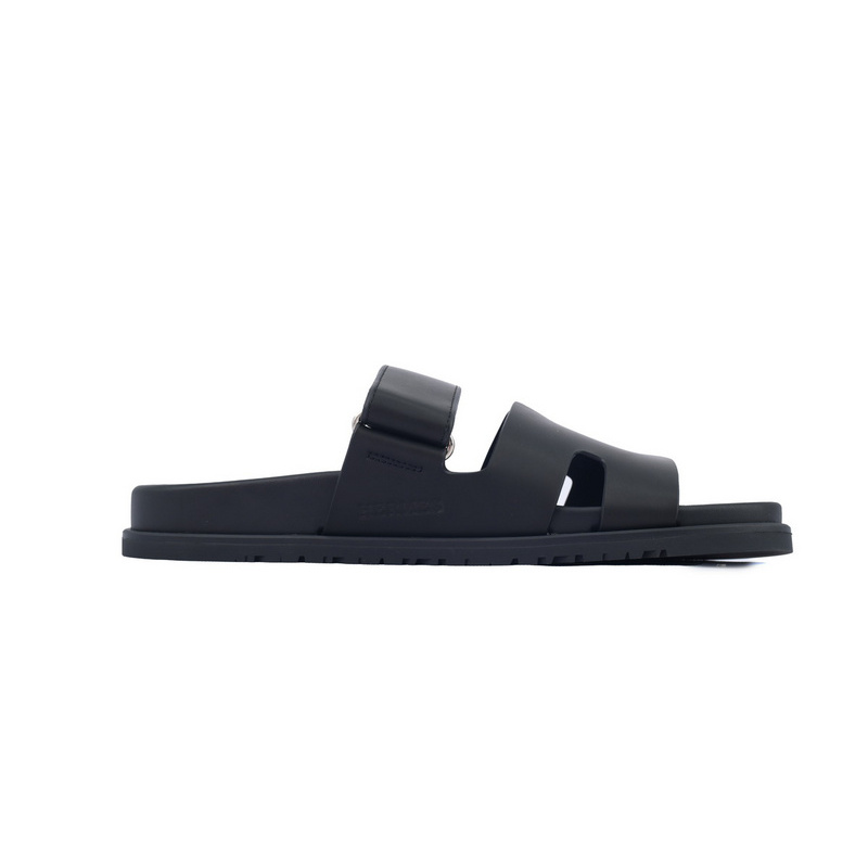 Hermes Slippers Black