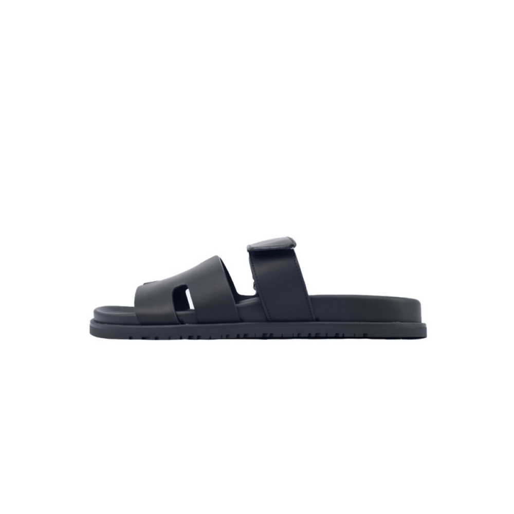 Hermes Slippers Black