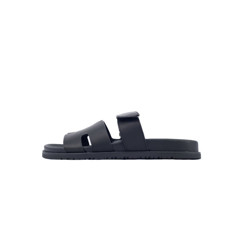Hermes Slippers Black