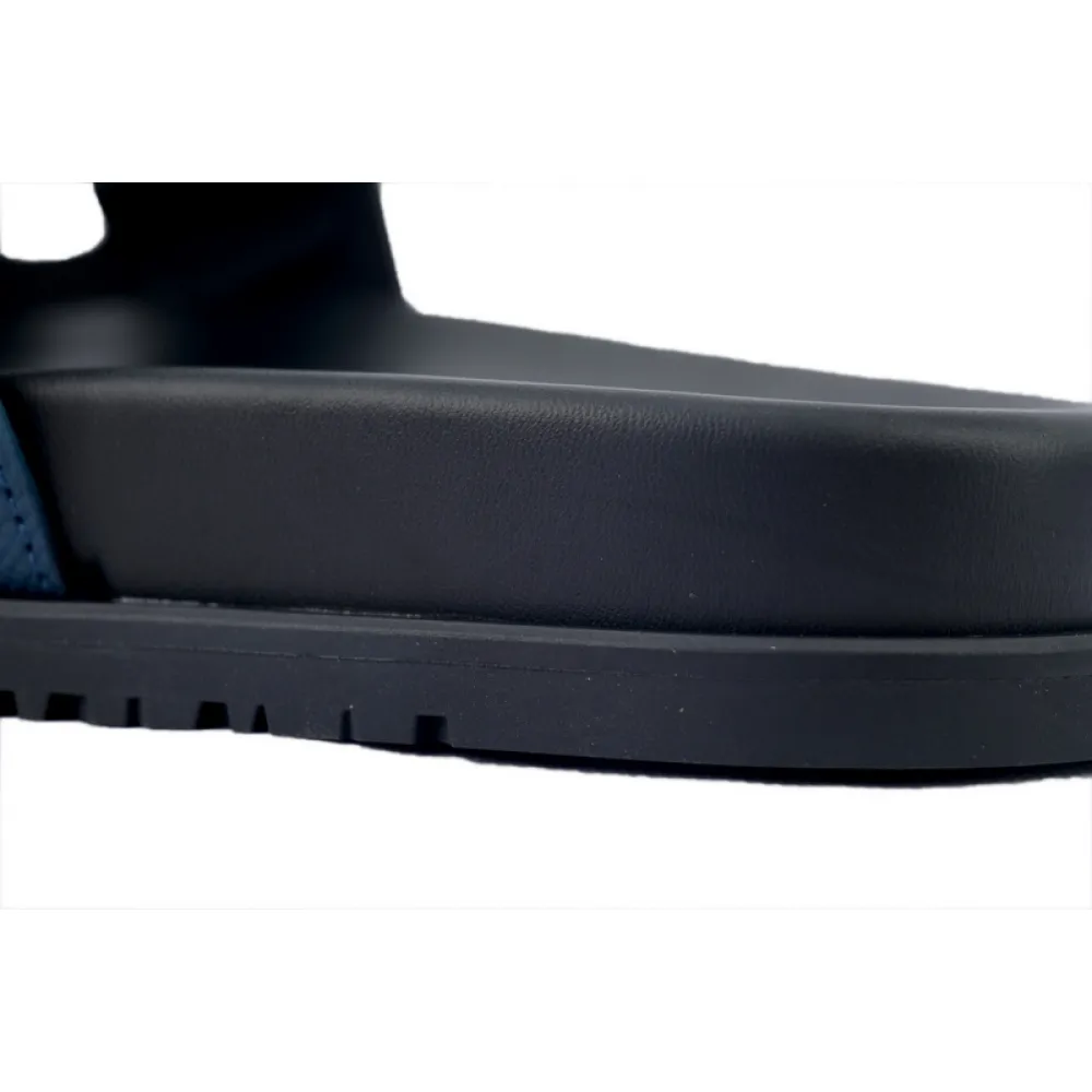 Hermes Slippers Black Blue