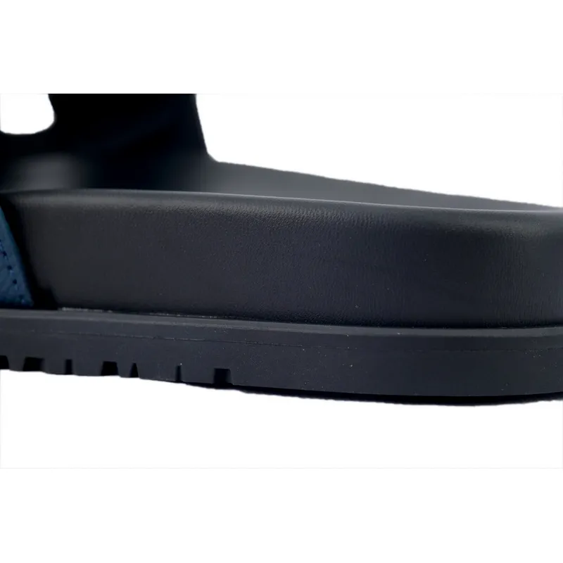 Hermes Slippers Black Blue