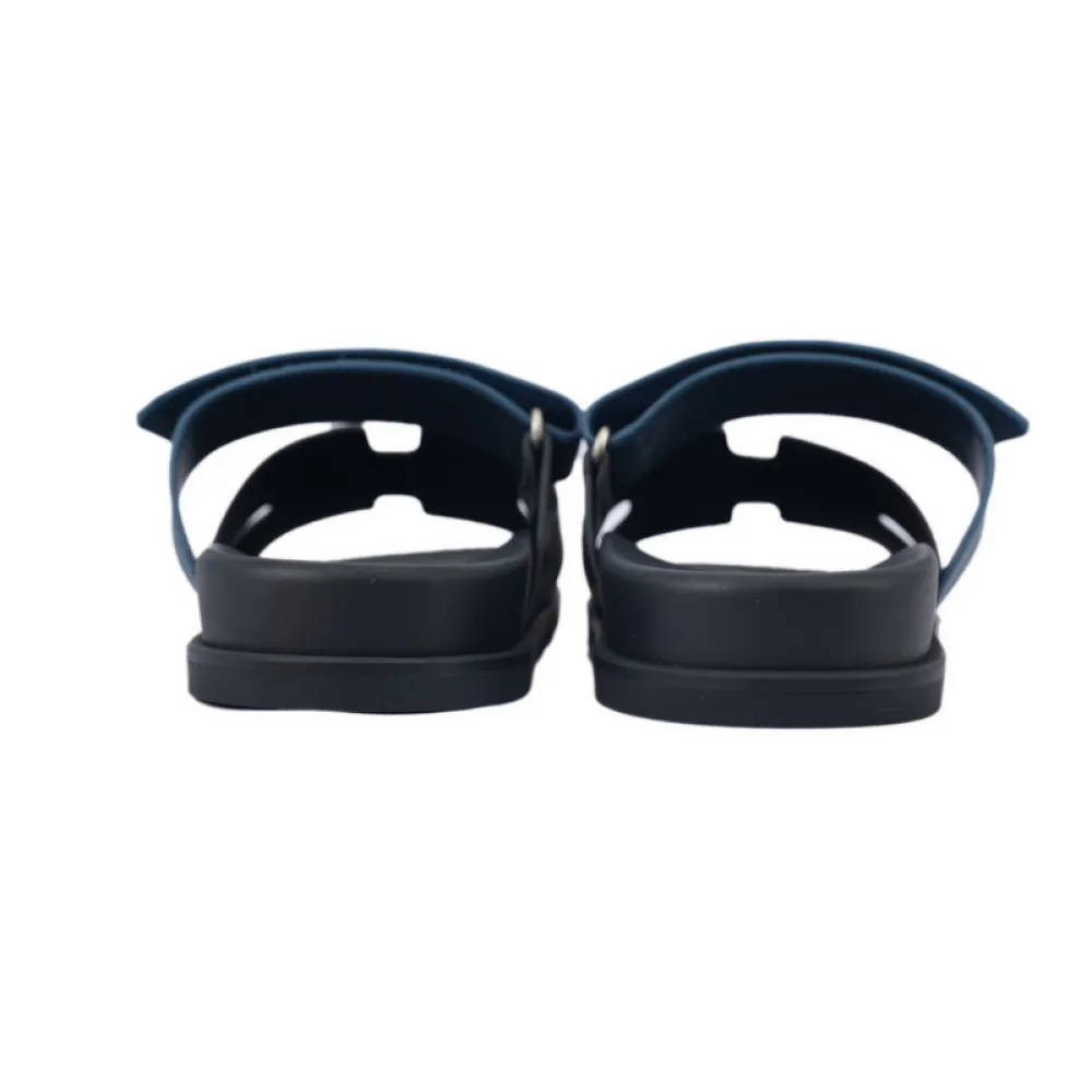 Hermes Slippers Black Blue